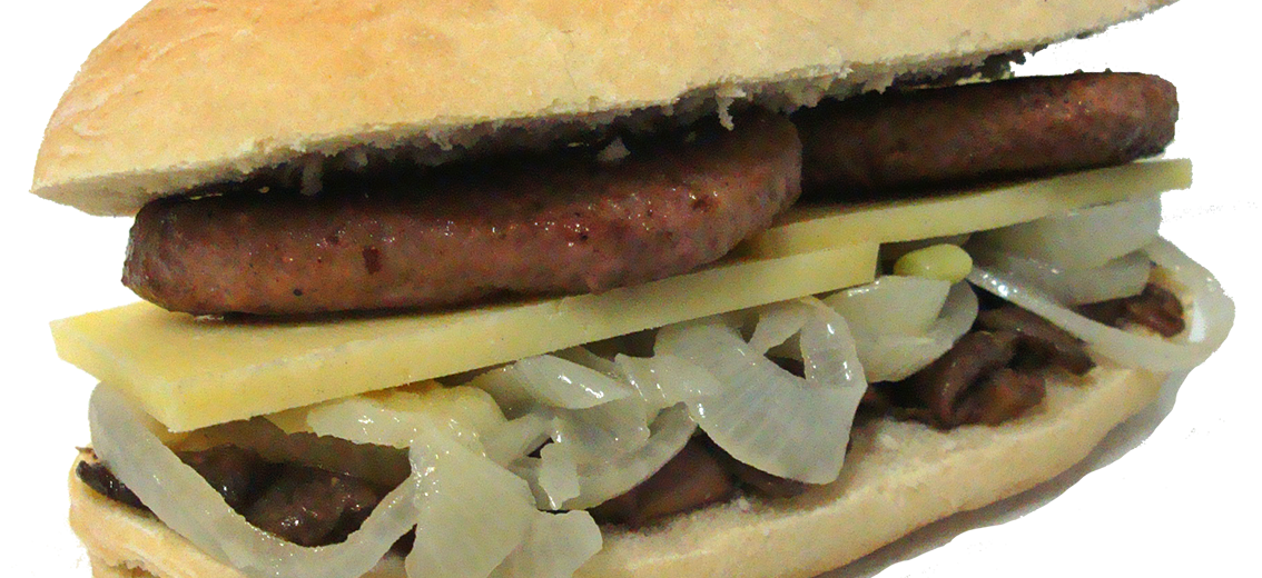 Hamburger Di Castrato Con Funghi, Cipolla e Formaggio