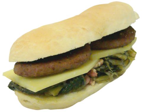 Hamburger Di Castrato Con Cicora e Formaggio