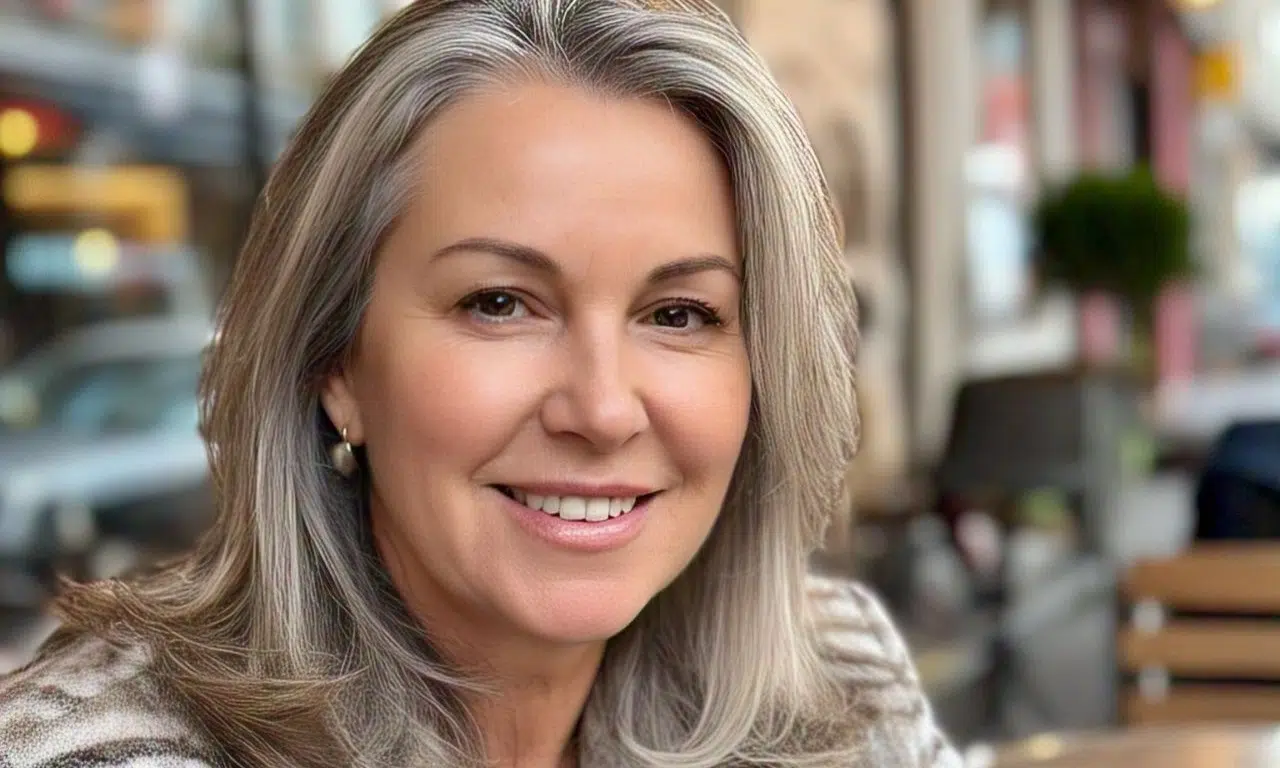 Il biondo cenere che nasconde i capelli grigi con eleganza: la tendenza over 50